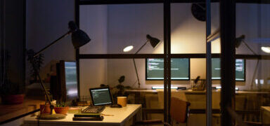 Interior Of Modern IT Company Office